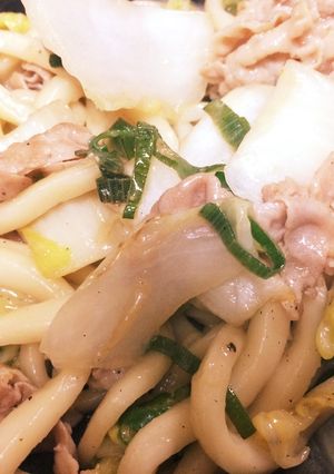 豚と白菜の中華焼きうどん-レシピのメイン写真