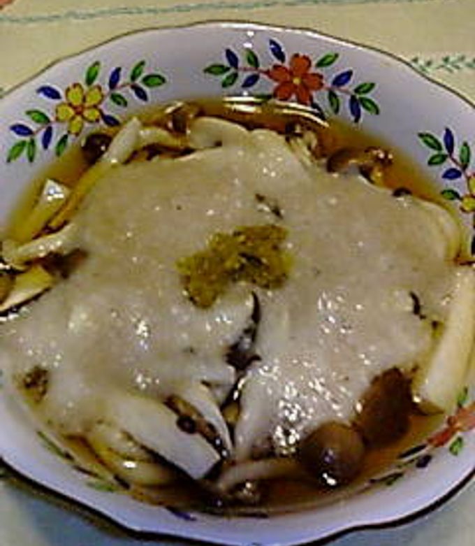 柚子胡椒♪キノコのとろろがけ-レシピのメイン写真