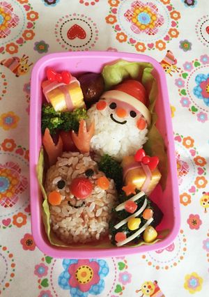 クリスマス キャラ弁-レシピのメイン写真