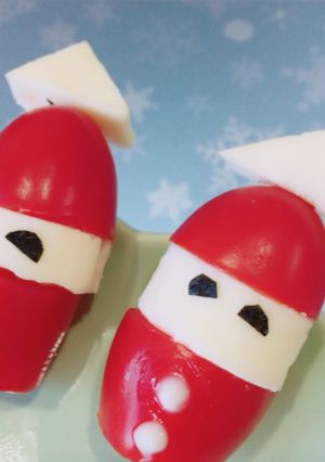 クリスマスパーティーに！簡単サンタさん♡-レシピのメイン写真