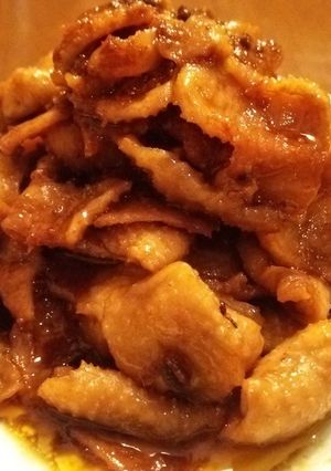 酒のお供に　鶏皮の辛味噌炒め-レシピのメイン写真