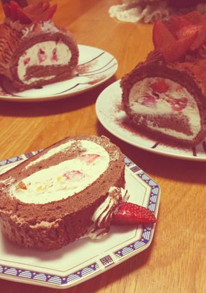 クリスマスに☆ブッシュ・ド・ノエル-レシピのメイン写真