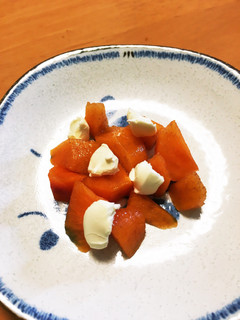 離乳食後期〜 柿のクリームチーズ和え-レシピのメイン写真