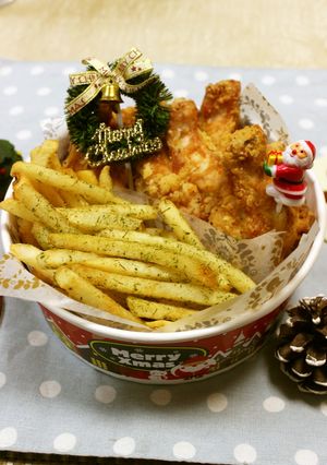 フライドチキン＆のり塩ポテトパック-レシピのメイン写真