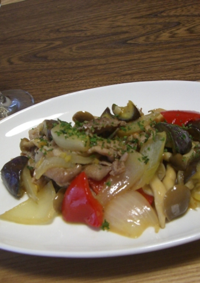 豚肉と夏野菜のジンジャー炒め-レシピのメイン写真
