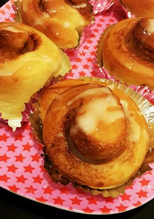 シナモンロール＆ハムパン　レッスン用-レシピのメイン写真
