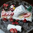 食パンのケーキ(ブッシュドノエル)