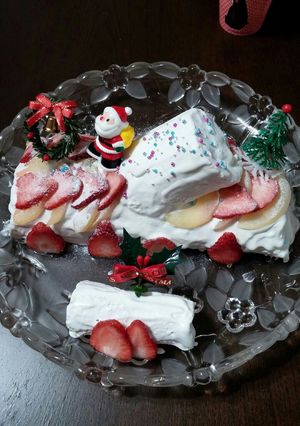 食パンのケーキ（ブッシュドノエル）-レシピのメイン写真