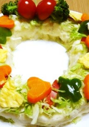 ﾎﾟﾃﾄｻﾗﾀX'masﾘｰｽ-レシピのメイン写真
