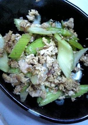 セロリのシーチキン炒め-レシピのメイン写真