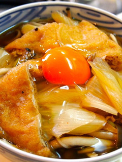 東京うこっけいの卵できつね蕎麦-レシピのメイン写真