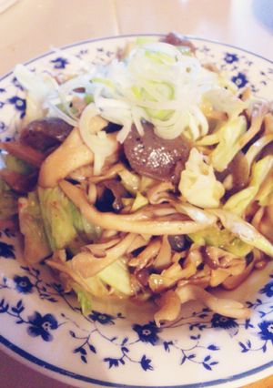 ダイエット！コンニャクと野菜のピリ辛炒め-レシピのメイン写真