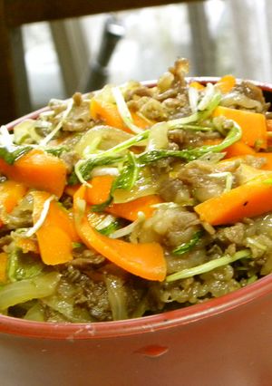 我が家の牛丼-レシピのメイン写真