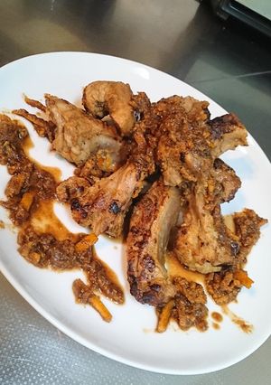 riikﾝ宅のスペアリブのオレンジ焼き♪-レシピのメイン写真