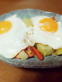 ジャーマンポテト目玉焼きのせ-レシピのメイン写真