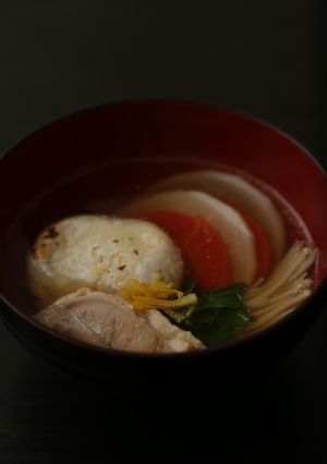 天然だしパックで作る 柚子香る鶏のお雑煮-レシピのメイン写真
