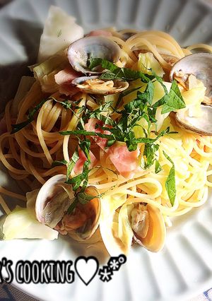 簡単♡アサリとキャベツとベーコンのパスタ-レシピのメイン写真