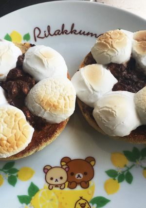 たった5分で♡焼きマシュマロチョコピザ風-レシピのメイン写真