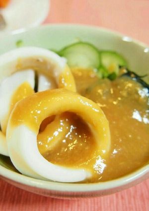 イカの酢味噌かけ-レシピのメイン写真