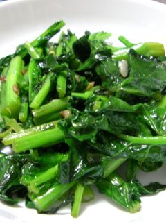 かき菜のにんにく炒め-レシピのメイン写真