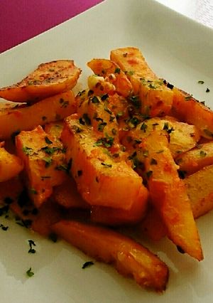 じゃがいもスティックのピザソース炒め-レシピのメイン写真