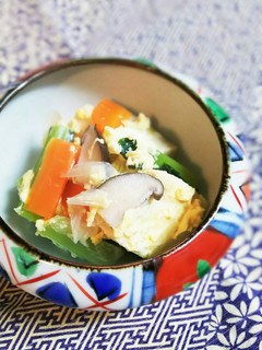 和風おかず♪高野豆腐と野菜の卵とじ-レシピのメイン写真