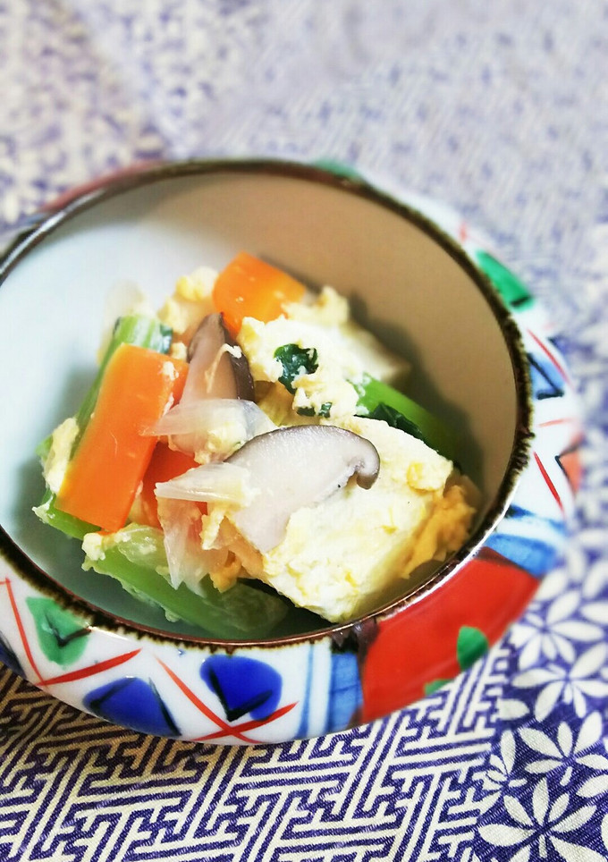 和風おかず♪高野豆腐と野菜の卵とじ-レシピのメイン写真