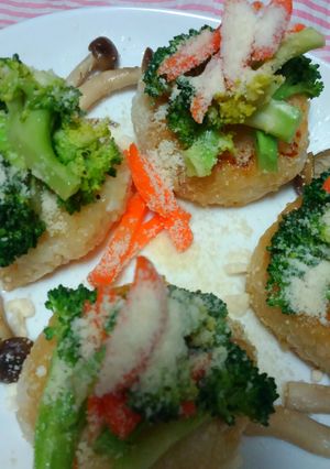 焼きおにぎりdeホワイトクリスマス♪-レシピのメイン写真