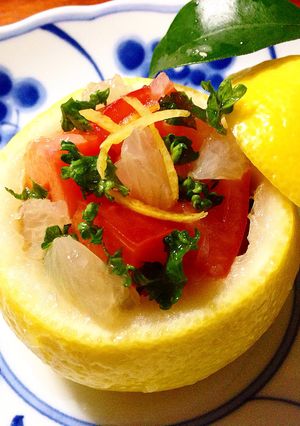 トマトと日向夏和え-レシピのメイン写真