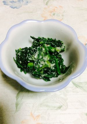 菊菜の酒粕和え-レシピのメイン写真