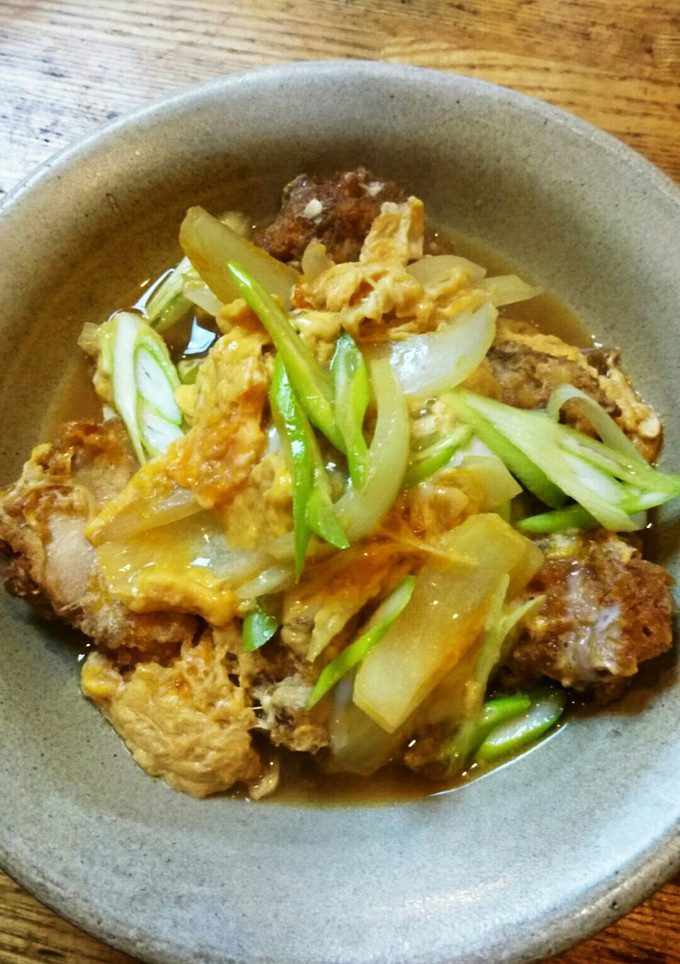 鶏カツの半熟玉子とじ-レシピのメイン写真