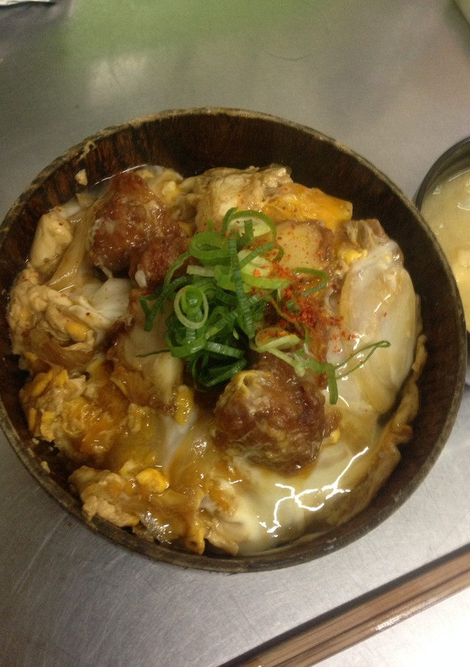 鶏の唐揚げで作る玉子丼-レシピのメイン写真