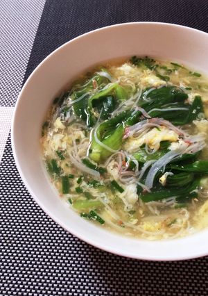 簡単♪♤青梗菜とカニカマの中華スープ♤-レシピのメイン写真