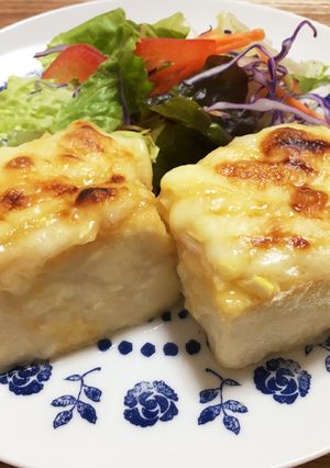 美味し~い！豆腐のネギ味噌チーズ焼き-レシピのメイン写真
