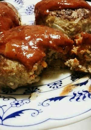 ヘルシーなのに肉汁あふれる！ハンバーグ！-レシピのメイン写真