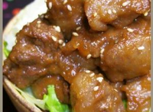 カレーシチュー用の牛肉で絶品ステーキ丼！-レシピのメイン写真