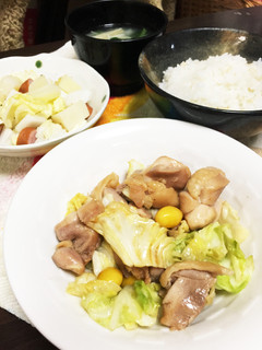 紹興酒が決め手★鶏肉と銀杏の中華炒め-レシピのメイン写真