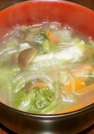 生姜で体はぽっかぽっか～野菜スープ-レシピのメイン写真