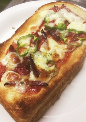 ピザトースト 家庭で美味しく焼く-レシピのメイン写真