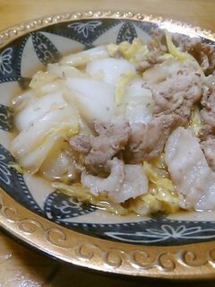 白菜と豚肉の煮浸し-レシピのメイン写真