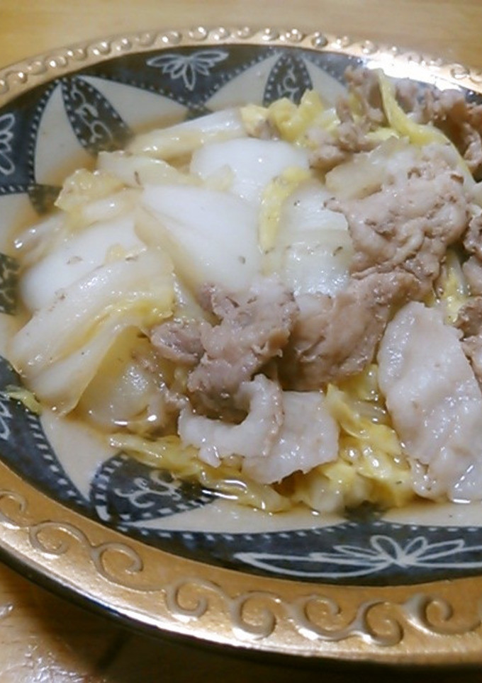 白菜と豚肉の煮浸し-レシピのメイン写真