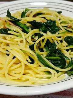ほうれん草とベーコンの和風パスタ-レシピのメイン写真