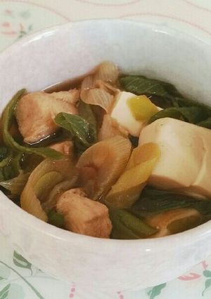 つゆがたまらん♪たっぷりネギの肉豆腐-レシピのメイン写真