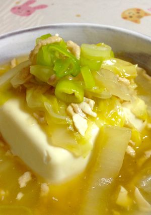 簡単でヘルシー!鶏ひき肉のあんかけ豆腐-レシピのメイン写真