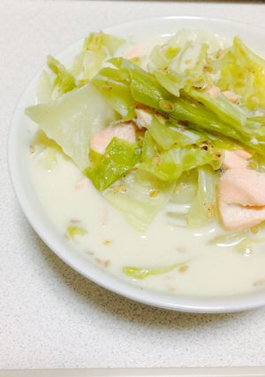 豆乳茹でキャベツ-レシピのメイン写真