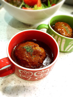 誰でも簡単 煮込みハンバーグ-レシピのメイン写真
