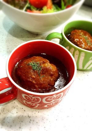 誰でも簡単 煮込みハンバーグ-レシピのメイン写真