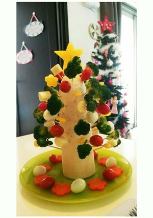 クリスマス☆わくわく野菜ツリー-レシピのメイン写真