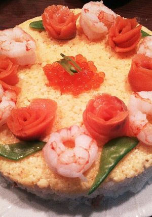 簡単おもてなし♪お寿司のケーキ-レシピのメイン写真