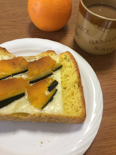 かぼちゃ&かぼちゃのチーズトースト-レシピのメイン写真